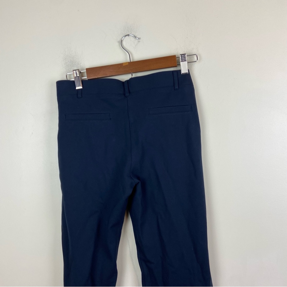 Betabrand Classic Dress Pants Yoga Pants Bootcut Navy Blue Stretch Office Work M - Picture 10 of 13